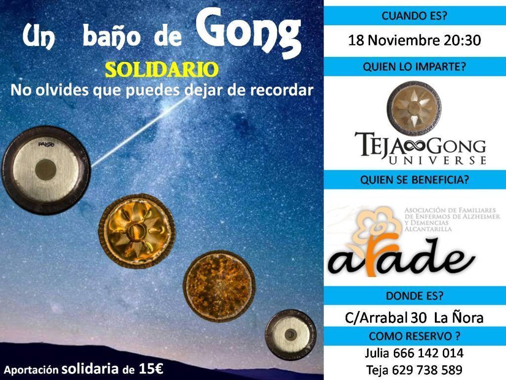 Un baño de gong solidario