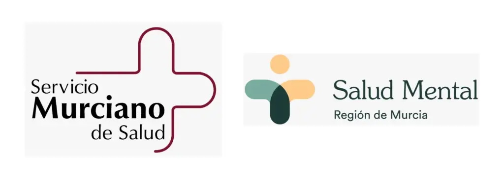 Logos Salud mental Región de Murcia y Servicio Murciano de Salud